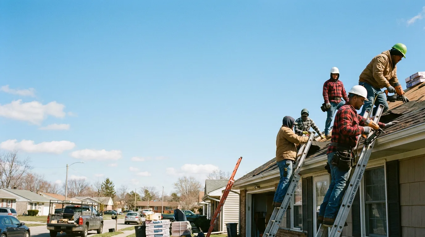 Roofing in Hubertus, WI near me